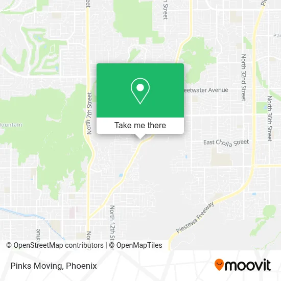 Pinks Moving map