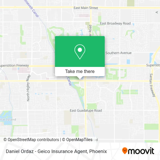 Daniel Ordaz - Geico Insurance Agent map