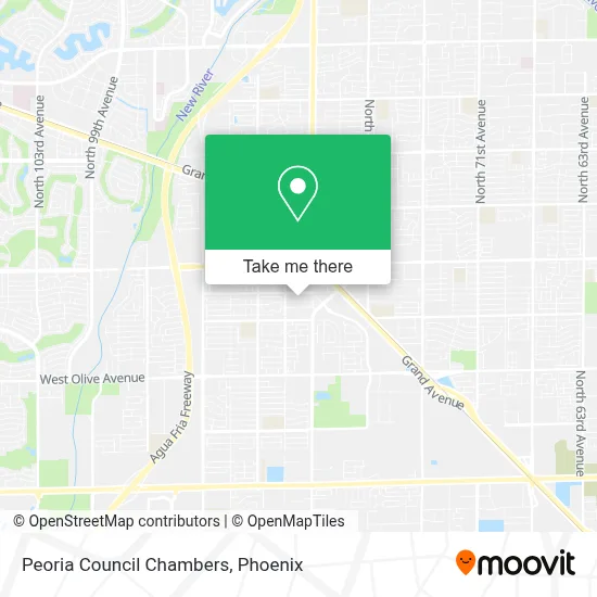 Peoria Council Chambers map
