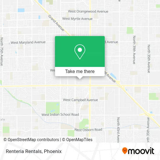 Renteria Rentals map