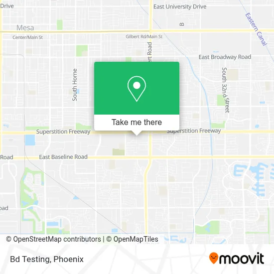 Bd Testing map