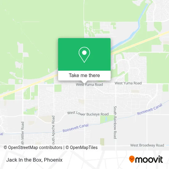 Jack In the Box map
