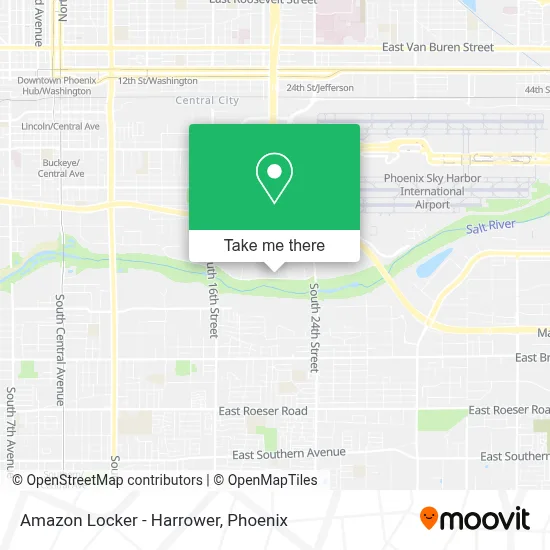 Amazon Locker - Harrower map