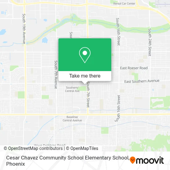 Cesar Chavez Community School Elementary School map