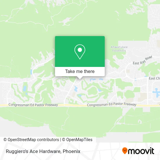 Ruggiero's Ace Hardware map