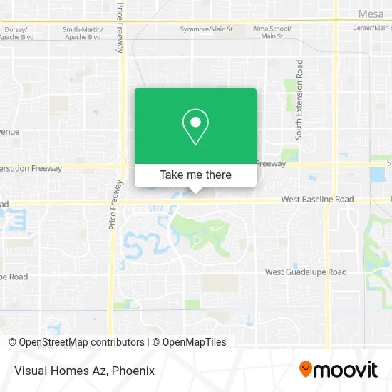 Visual Homes Az map