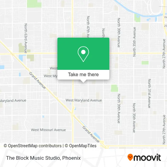 The Block Music Studio map