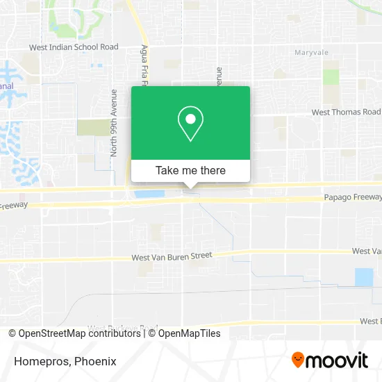 Homepros map