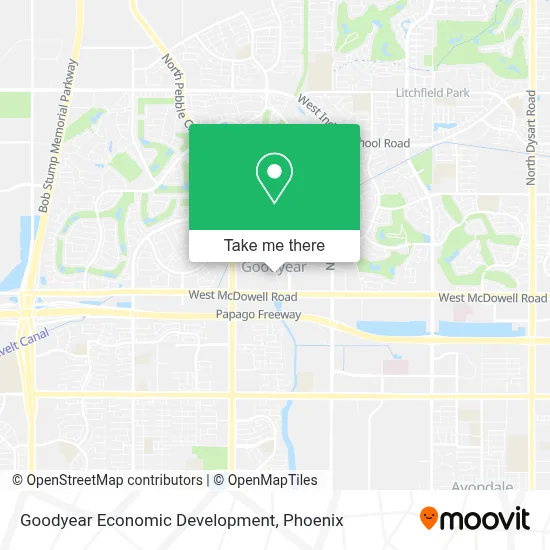 Goodyear Economic Development map