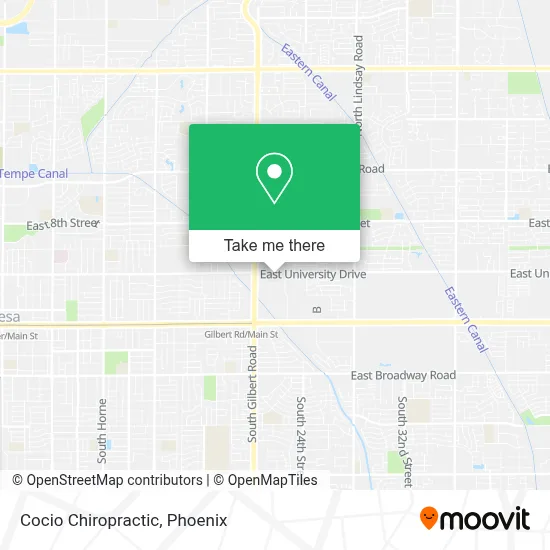 Cocio Chiropractic map