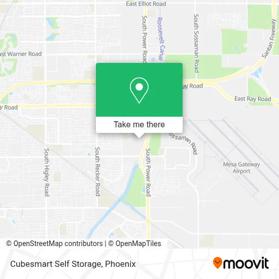 Cubesmart Self Storage map