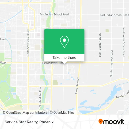 Service Star Realty map