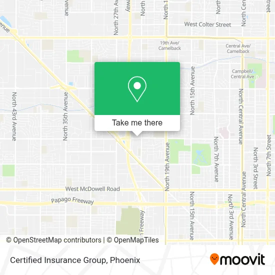 Certified Insurance Group map