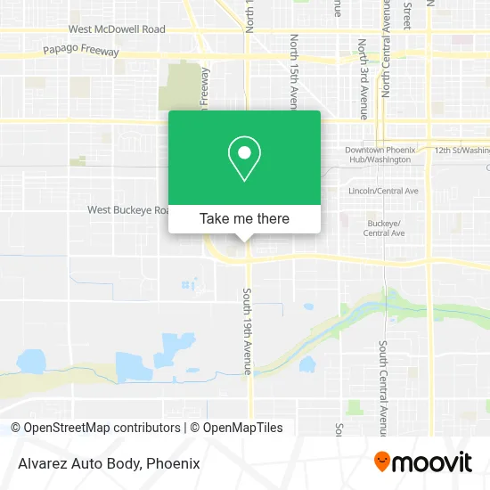 Alvarez Auto Body map