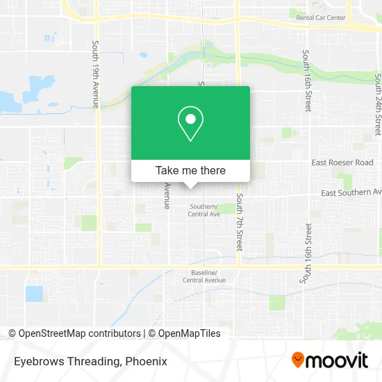 Eyebrows Threading map