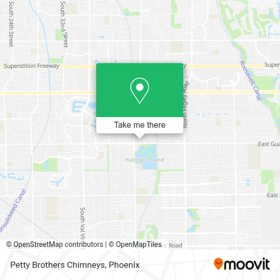Petty Brothers Chimneys map
