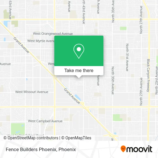 Fence Builders Phoenix map