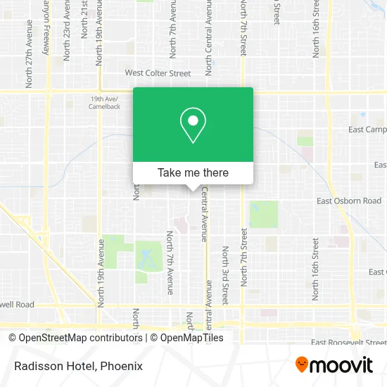 Radisson Hotel map