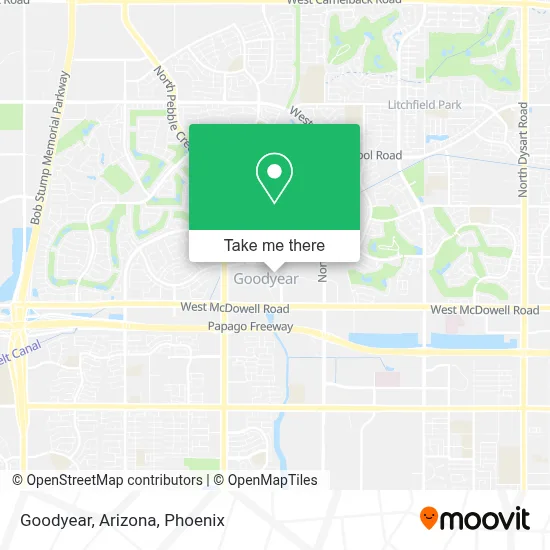 Goodyear, Arizona map