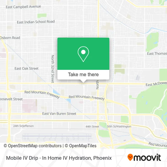 Mobile IV Drip - In Home IV Hydration map