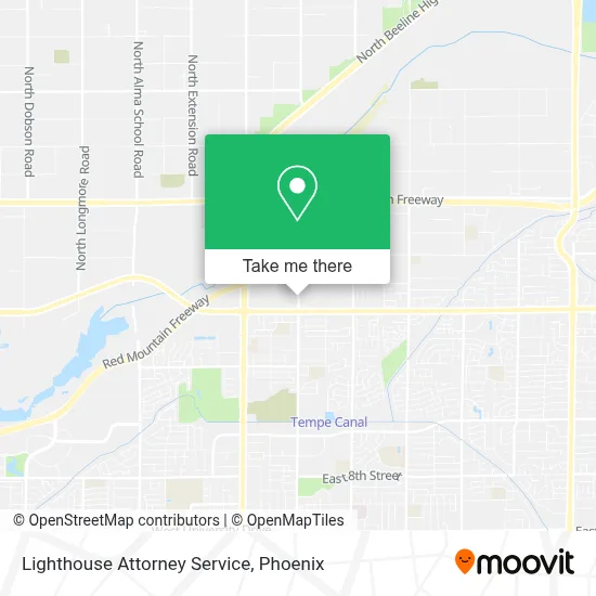 Lighthouse Attorney Service map