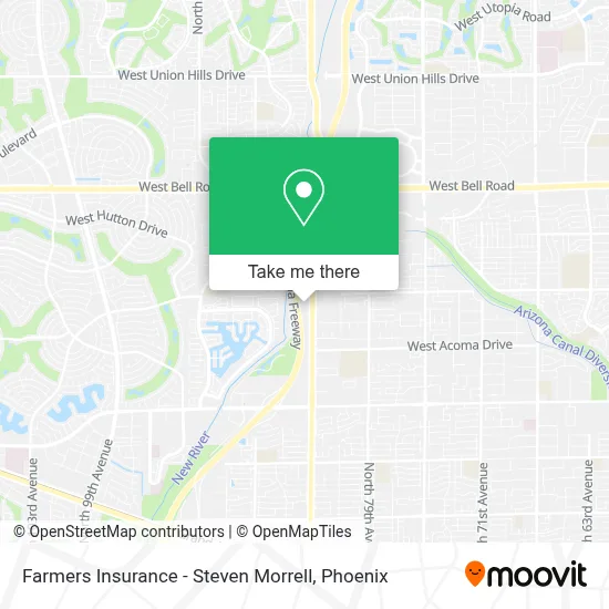 Farmers Insurance - Steven Morrell map