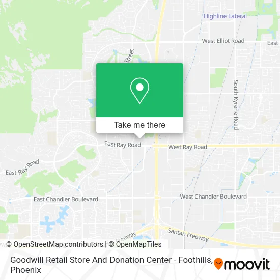 Goodwill Retail Store And Donation Center - Foothills map