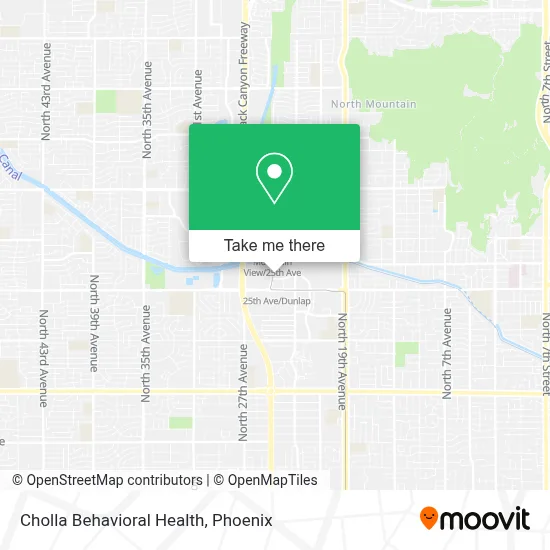 Cholla Behavioral Health map