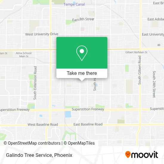 Galindo Tree Service map