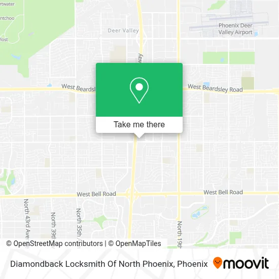 Diamondback Locksmith Of North Phoenix map