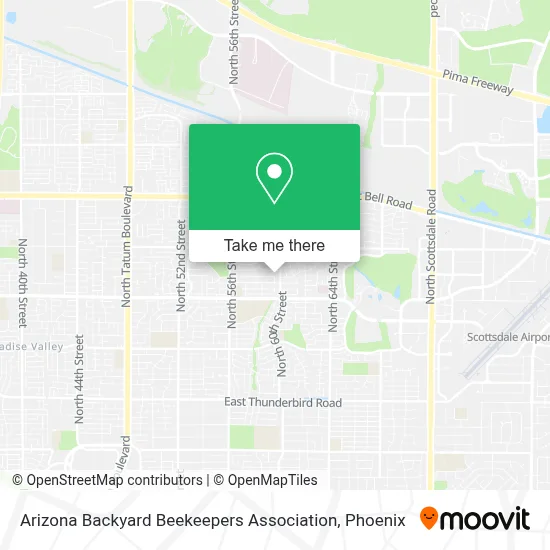 Arizona Backyard Beekeepers Association map