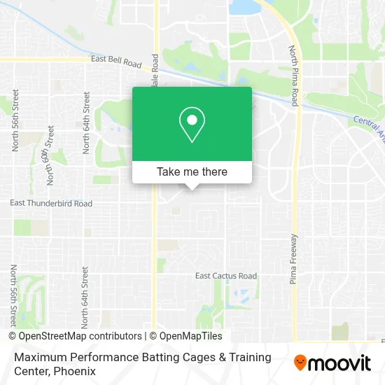 Maximum Performance Batting Cages & Training Center map