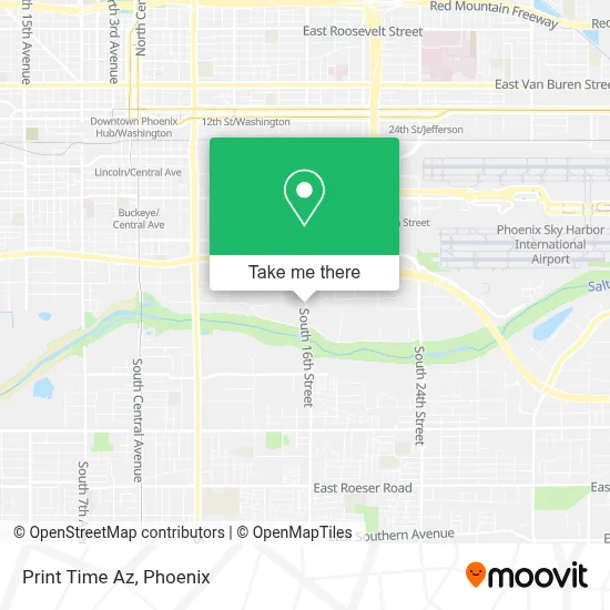 Print Time Az map