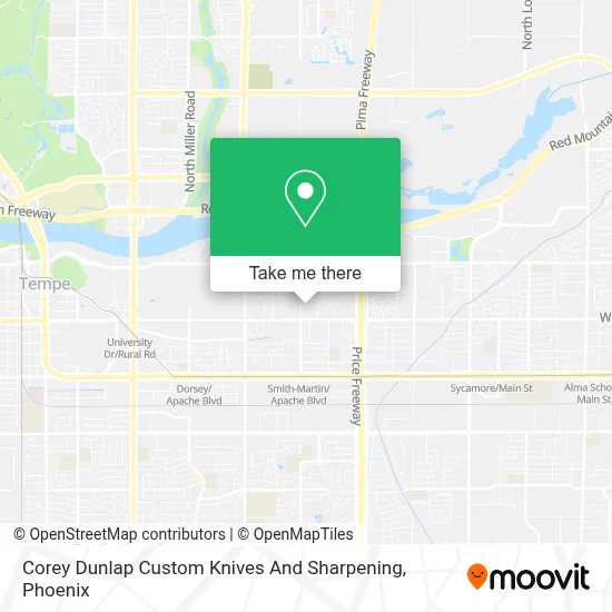 Corey Dunlap Custom Knives And Sharpening map