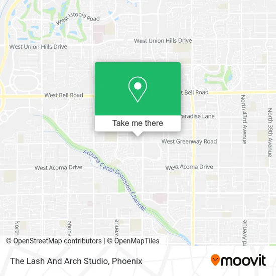 The Lash And Arch Studio map