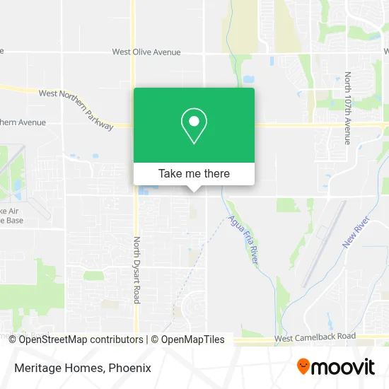 Meritage Homes map