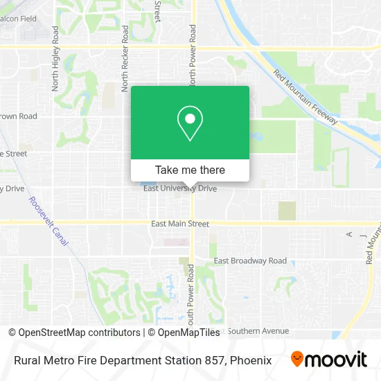 Rural Metro Fire Department Station 857 map