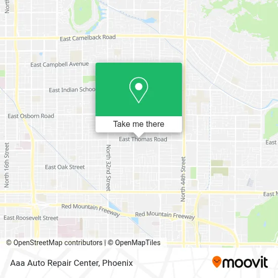 Aaa Auto Repair Center map