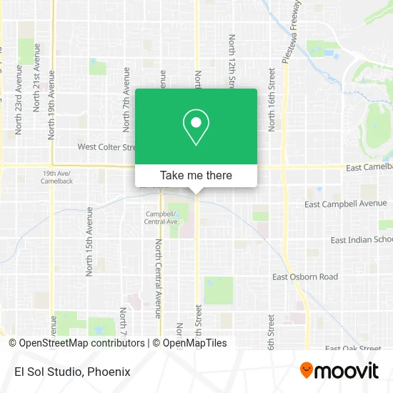 El Sol Studio map