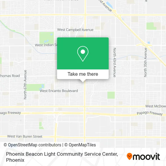 Phoenix Beacon Light Community Service Center map