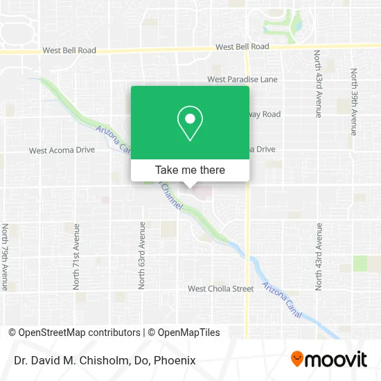 Dr. David M. Chisholm, Do map