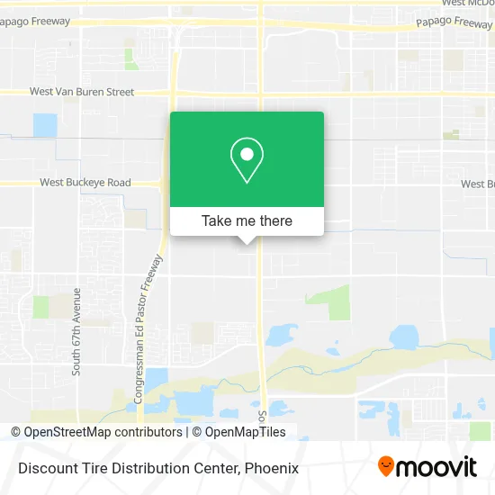 Discount Tire Distribution Center map