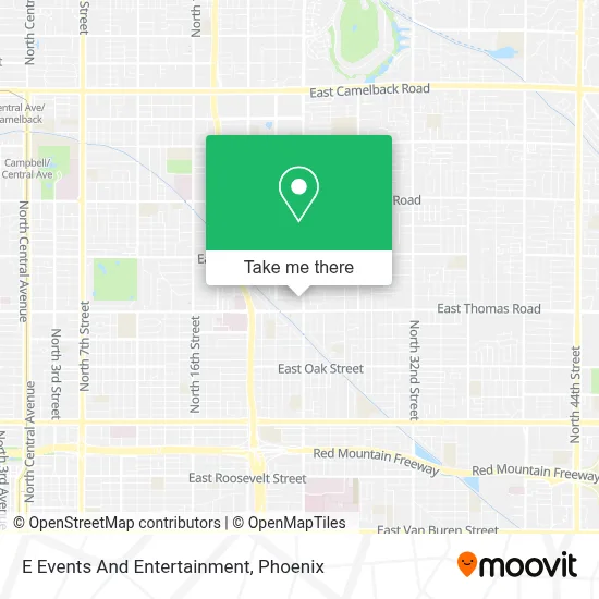 E Events And Entertainment map