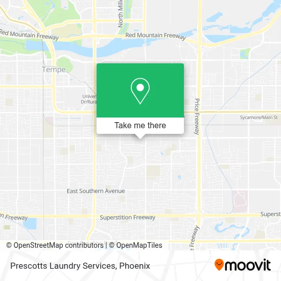 Prescotts Laundry Services map