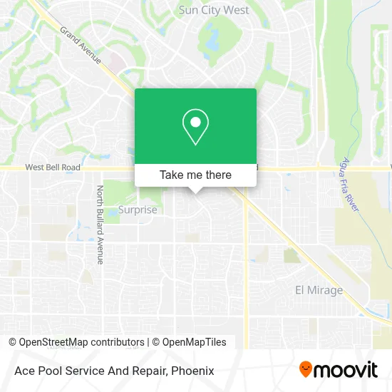 Ace Pool Service And Repair map
