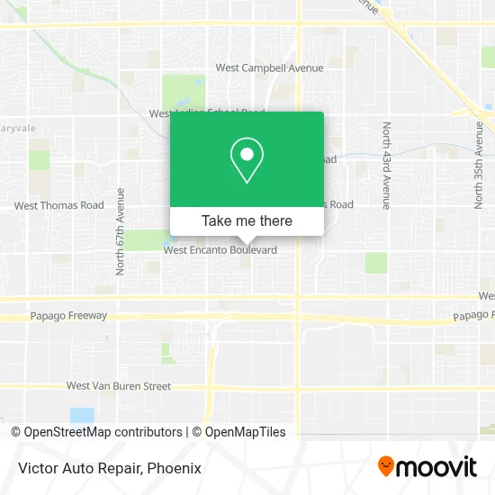 Victor Auto Repair map