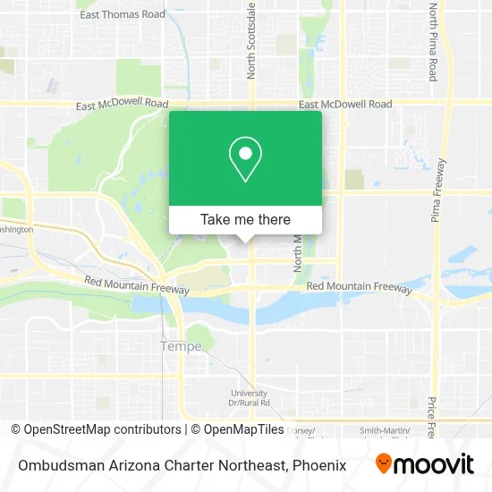 Ombudsman Arizona Charter Northeast map