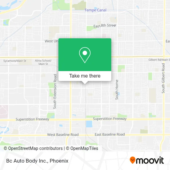 Bc Auto Body Inc. map