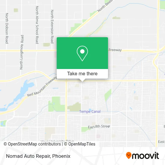 Nomad Auto Repair map