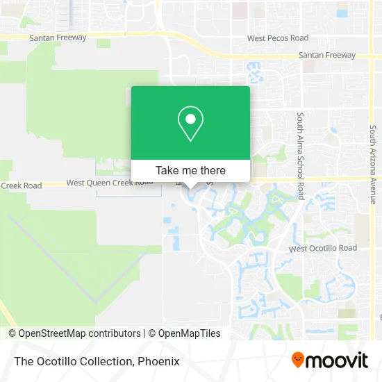 The Ocotillo Collection map